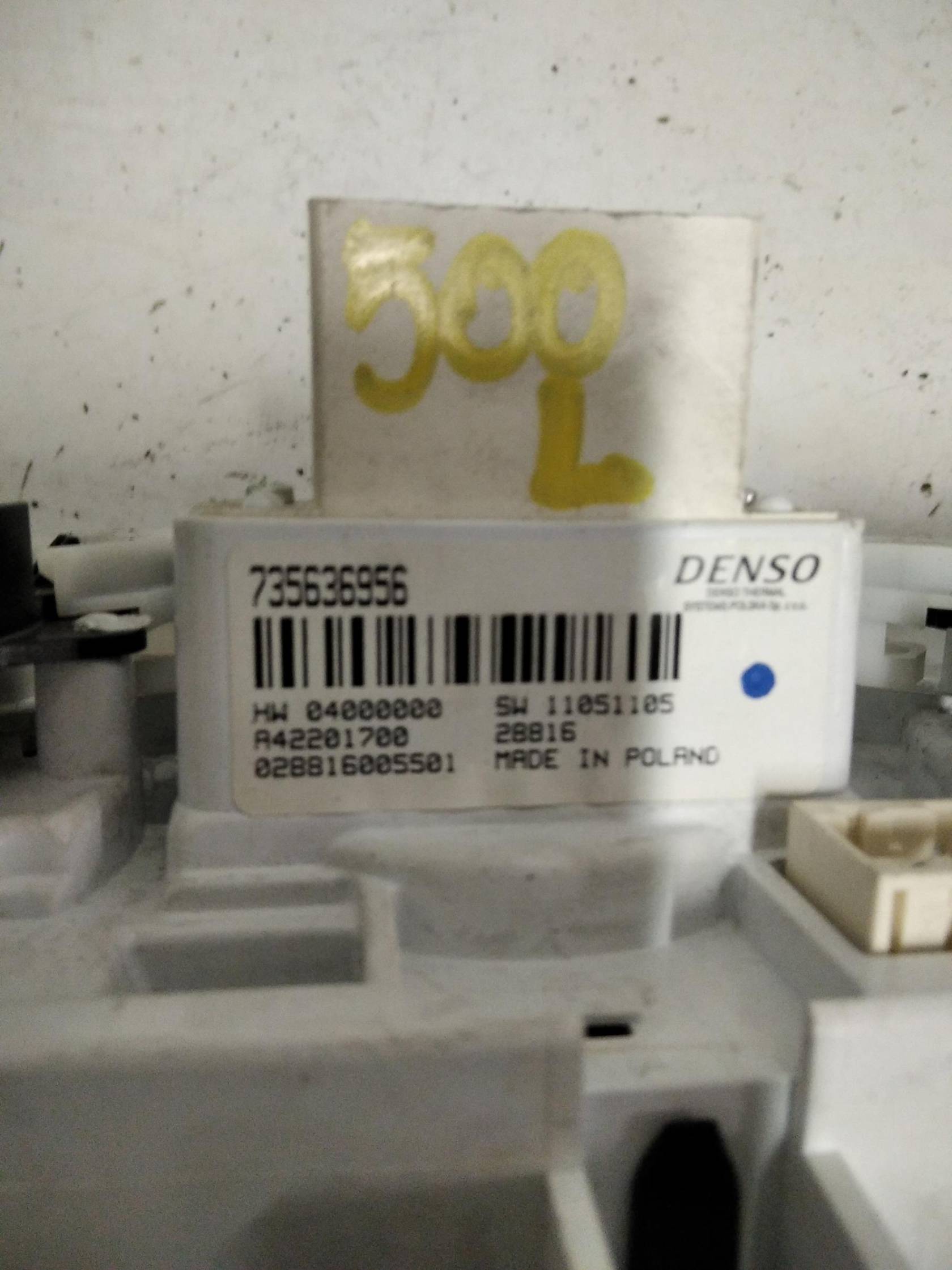 Blocco comando climatizzazione